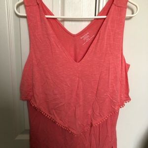 Maternity/Nursing Tank Medium Coral